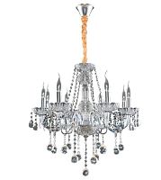 Люстра потолочная пятирожковая Мелодия Света E14 Серебро картинка 